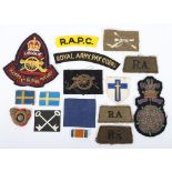 Small assortment of British Army cloth badges