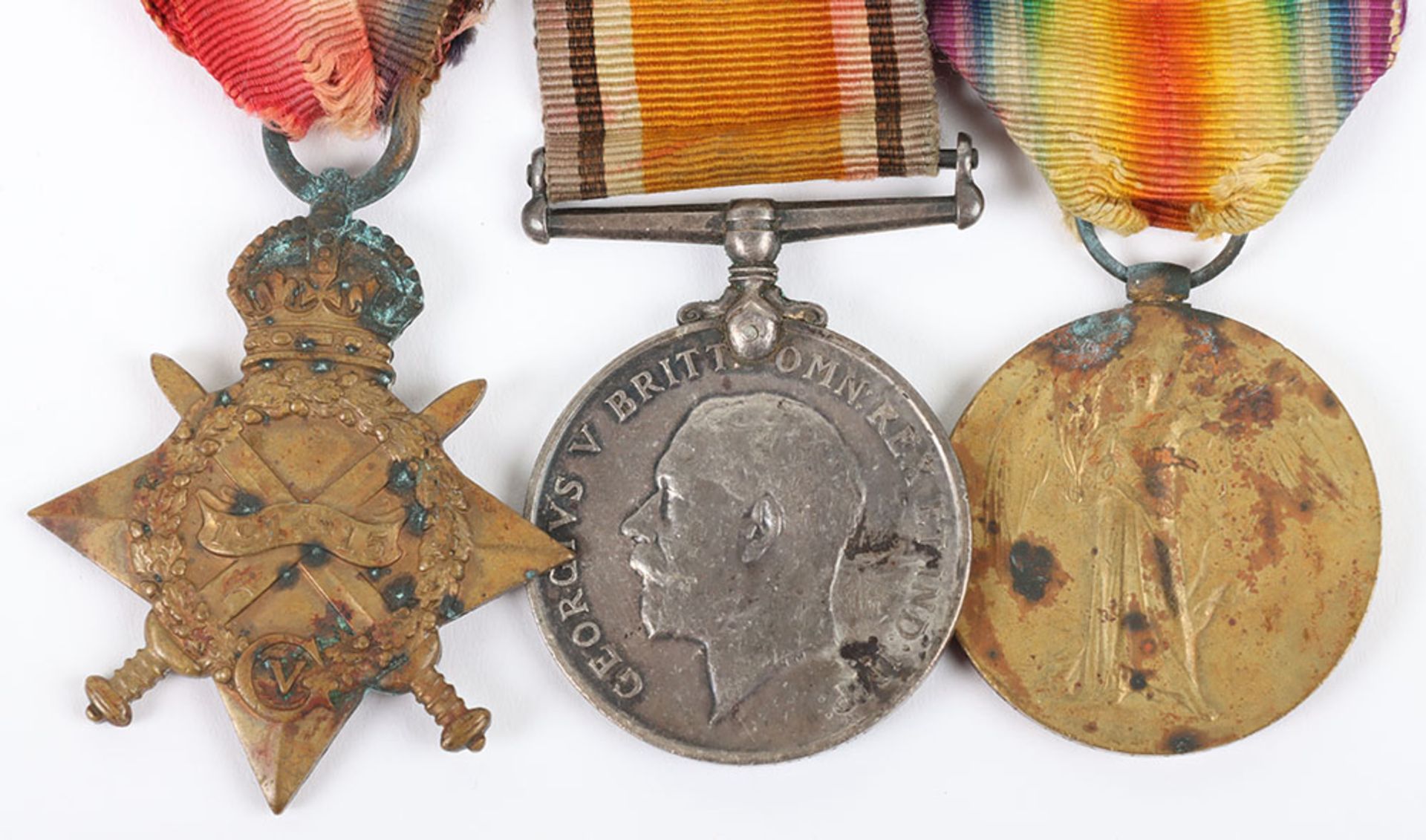 A Great War 1914-15 trio of medals to the Royal Engineers - Image 2 of 5