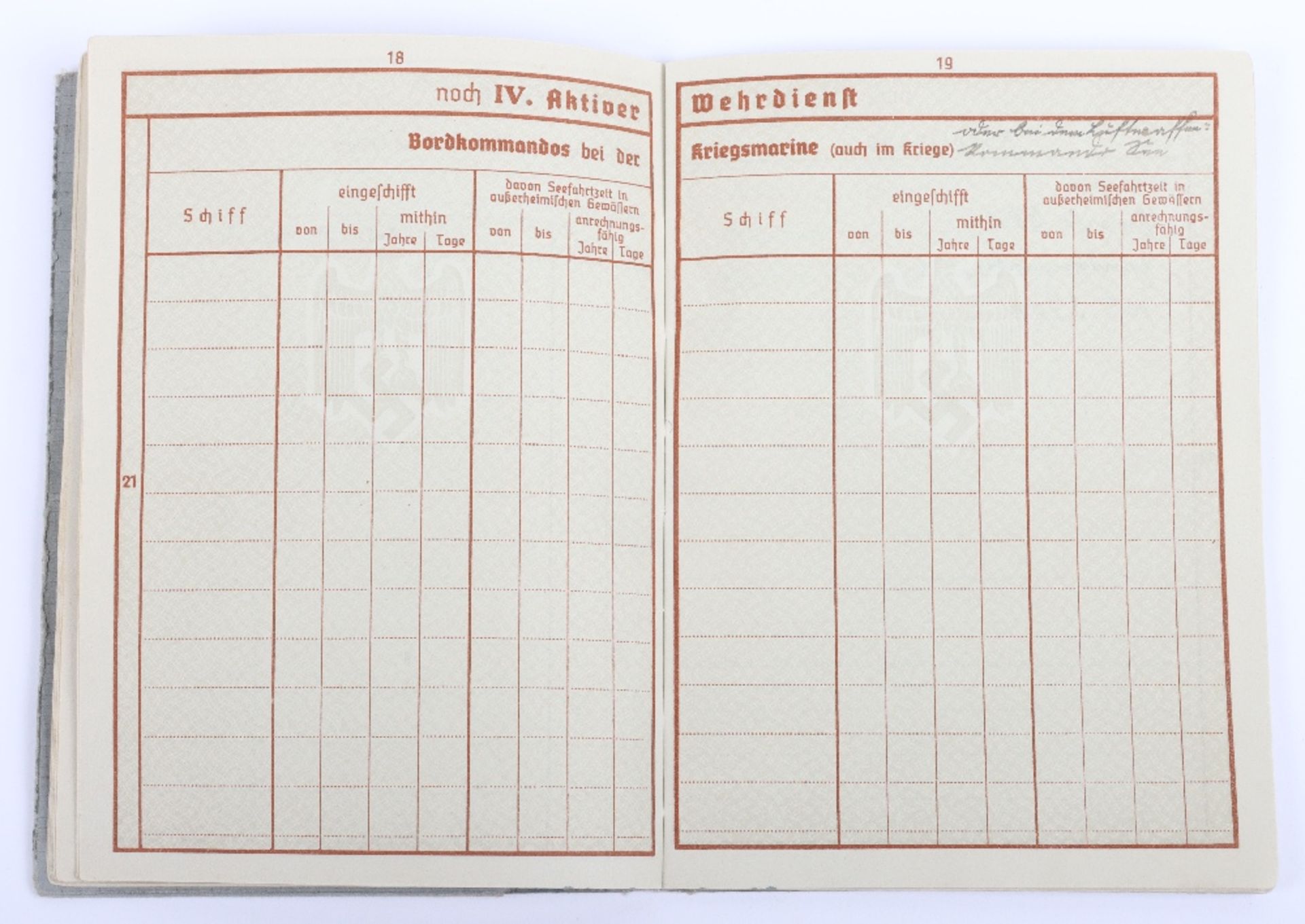 WW2 German Wehrpass to H. Mülchen, Panzer Abwehr. Abteilung 18 - Bild 19 aus 26