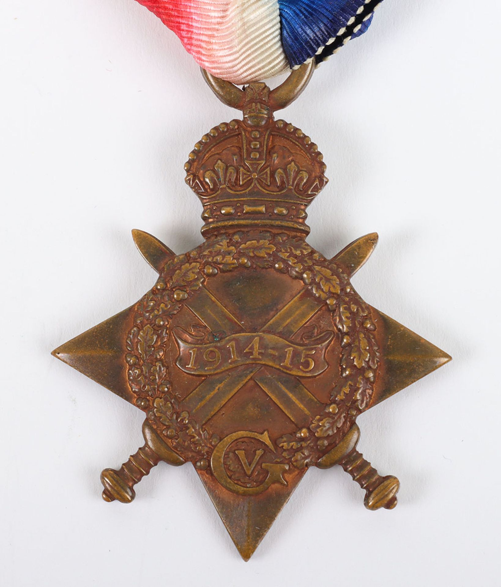 A single 1914-15 Star medal to the Northamptonshire Regiment - Bild 2 aus 4