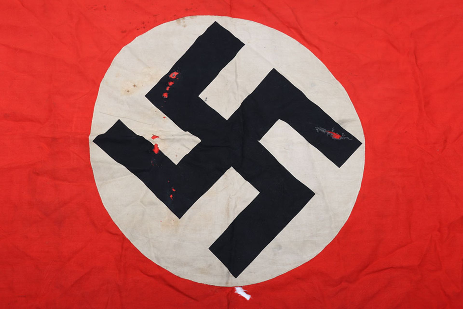 WW2 German Flag Reputed to Have Been Captured on Omaha Beach D-Day 6th June 1944 - Image 3 of 9