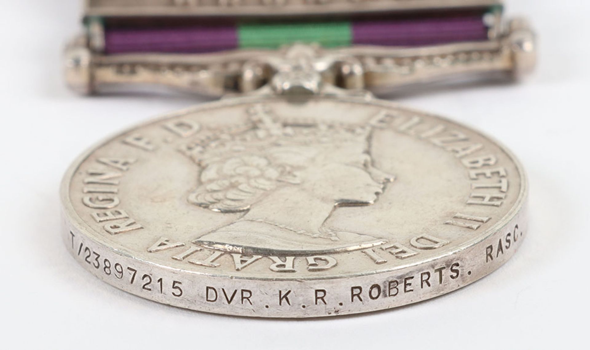 A General Service medal for the Brunei conflict to the Royal Army Service Corps - Image 3 of 4