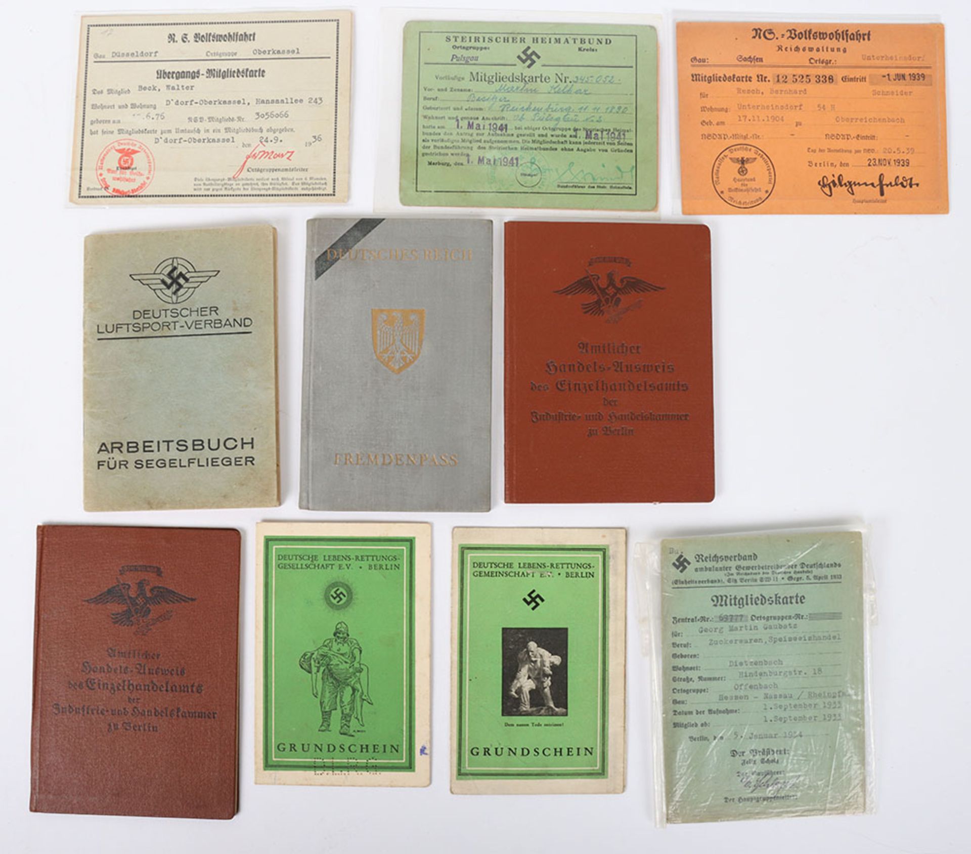 Third Reich German Documents - Bild 2 aus 3