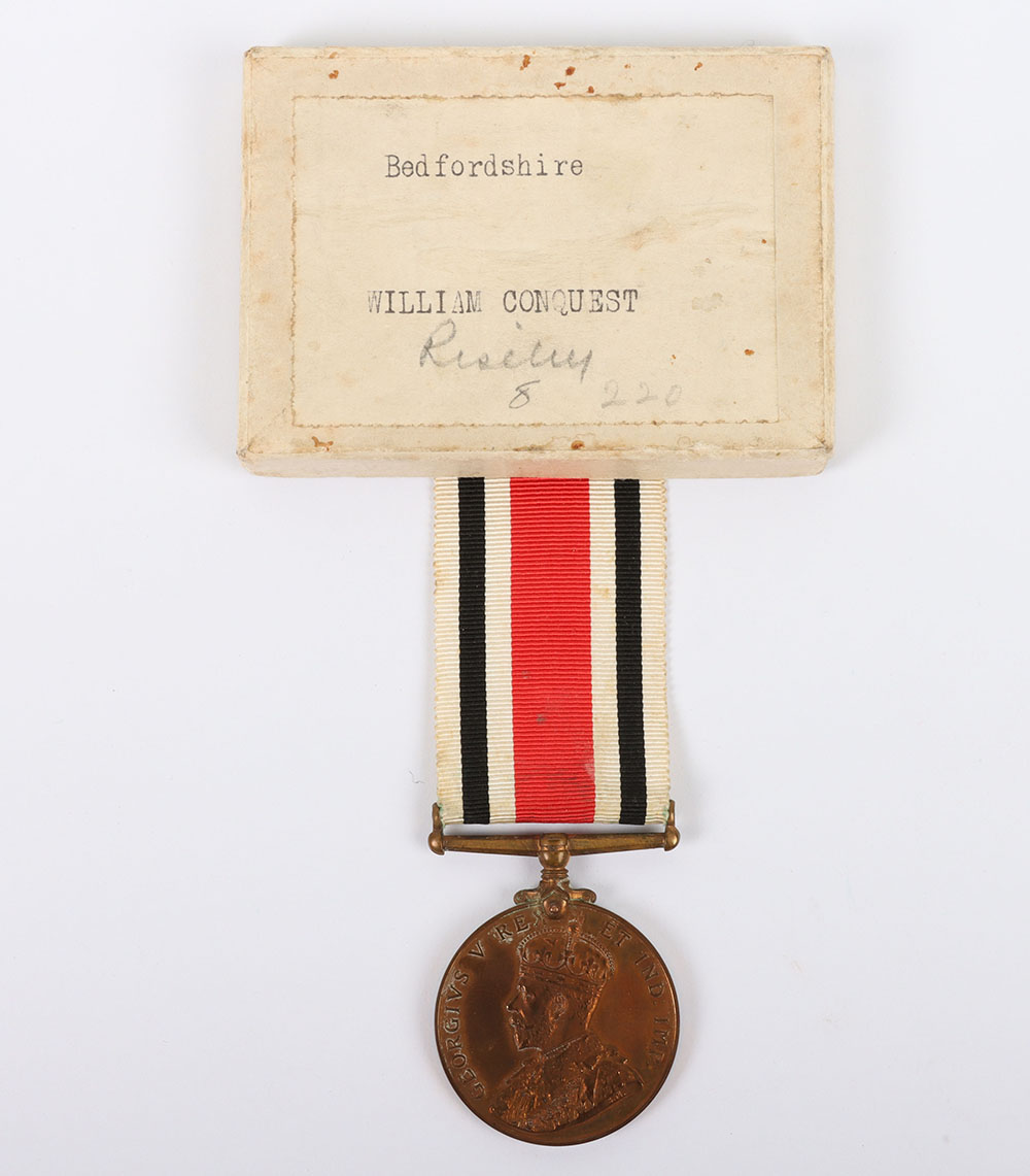 George V Special Constabulary Medal Bedfordshire Constabulary