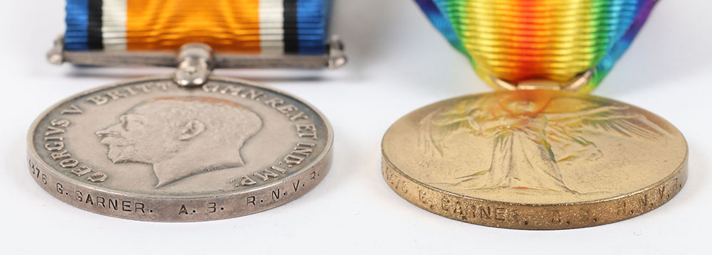 A pair of Great War medals for service in Hawke Battalion, Royal Naval Division - Image 3 of 5