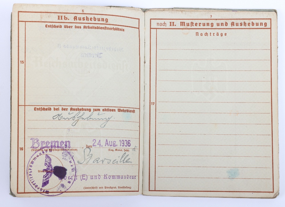 WW2 German Wehrpass to F. Christoffers, Inf. Rgt. 47, Inf. Rgt. 401, Nordfront, Russian Front - Image 7 of 21