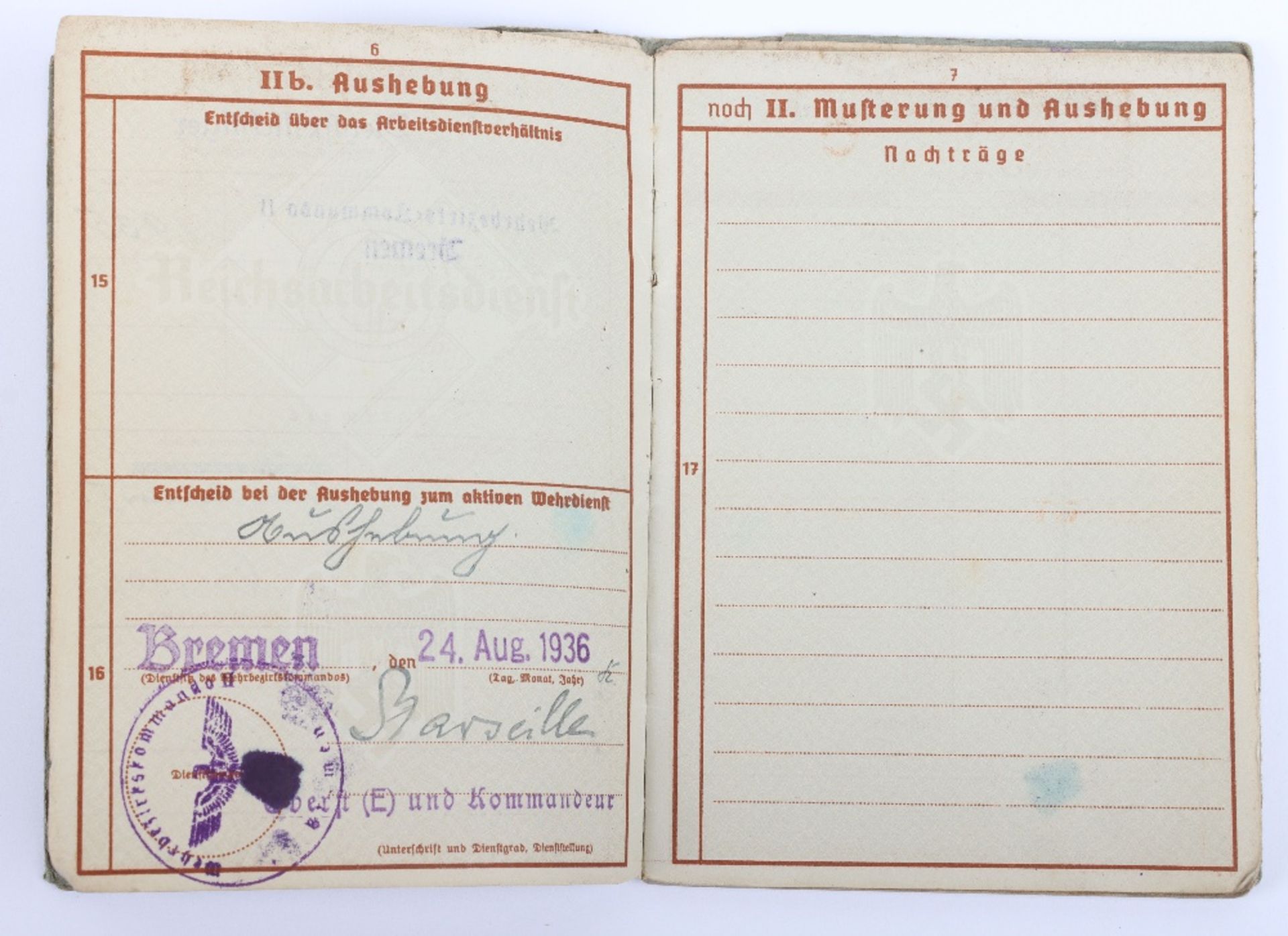 WW2 German Wehrpass to F. Christoffers, Inf. Rgt. 47, Inf. Rgt. 401, Nordfront, Russian Front - Bild 7 aus 21