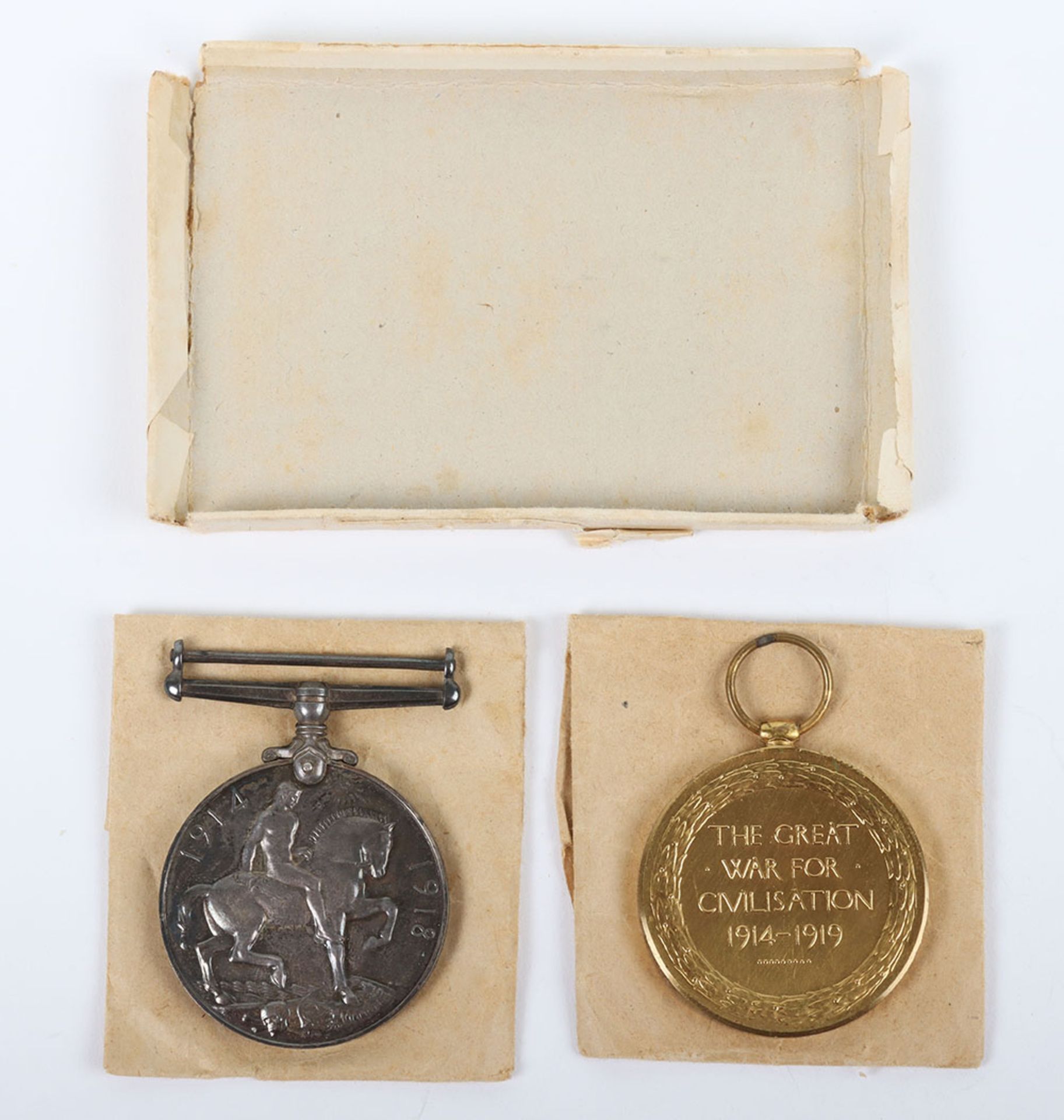 A Great War pair of medals to the Norfolk Regiment. - Image 2 of 3