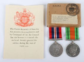 WW2 Royal Air Force Campaign Medal Pair