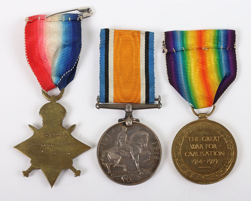 A poignant Great War 1914-15 trio to a Serjeant in the Cameron Highlanders who died of wounds receiv - Image 4 of 6