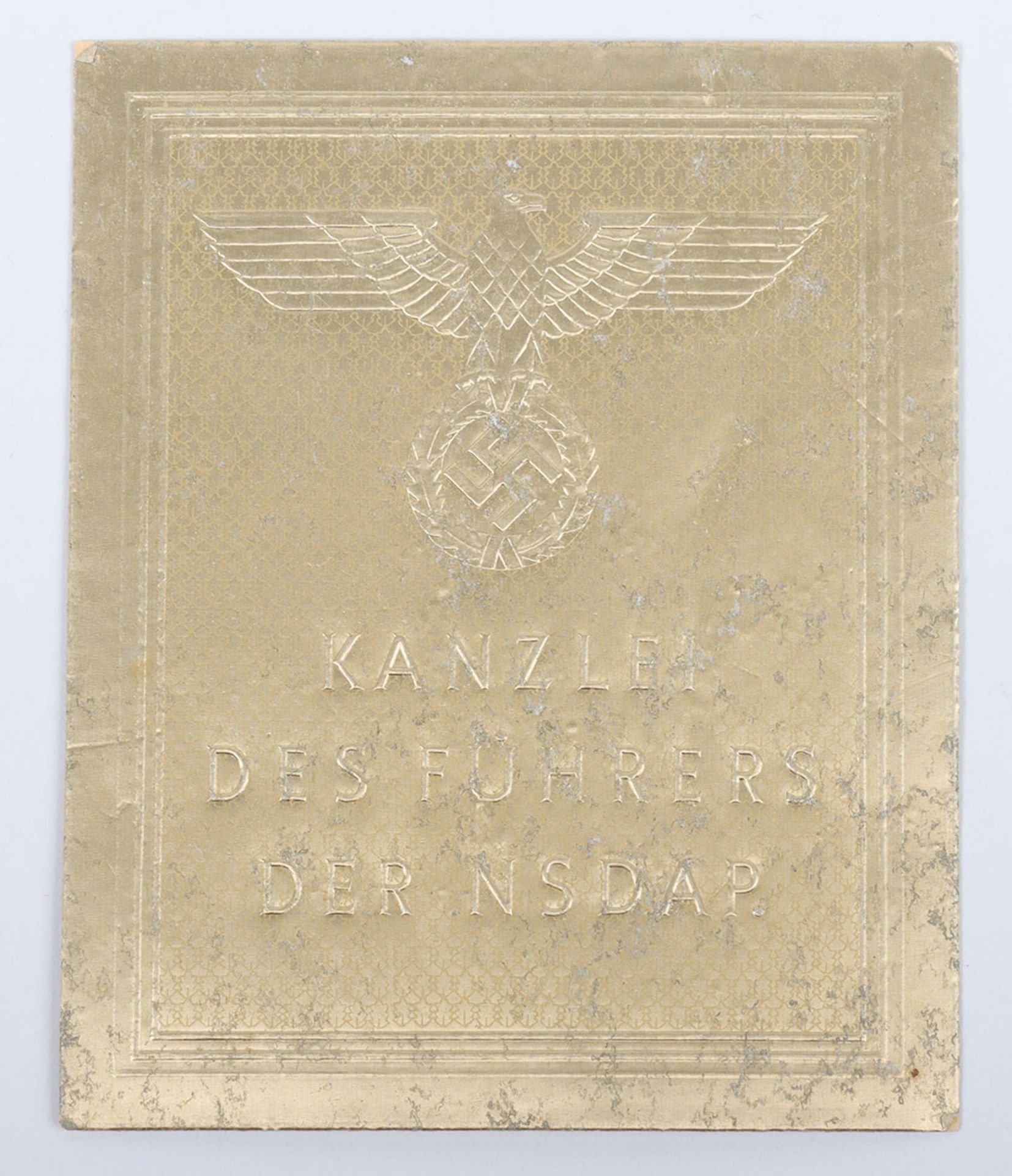 Ex Libris Plate From a Book in the Reich Chancellery - Bild 2 aus 3