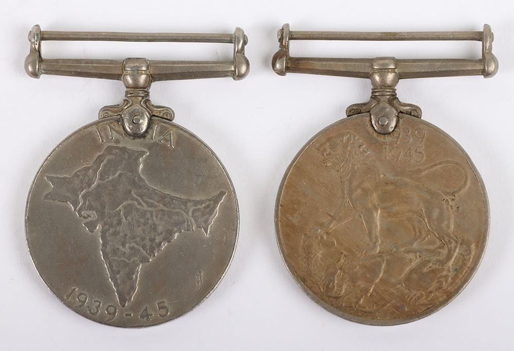 A pair of Second World medals for service in the Indian Armed Forces - Image 3 of 3