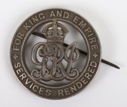 A Silver War Badge to the Northamptonshire Regiment