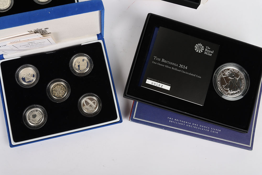 A selection of Royal Mint silver proof cased coins - Image 5 of 5