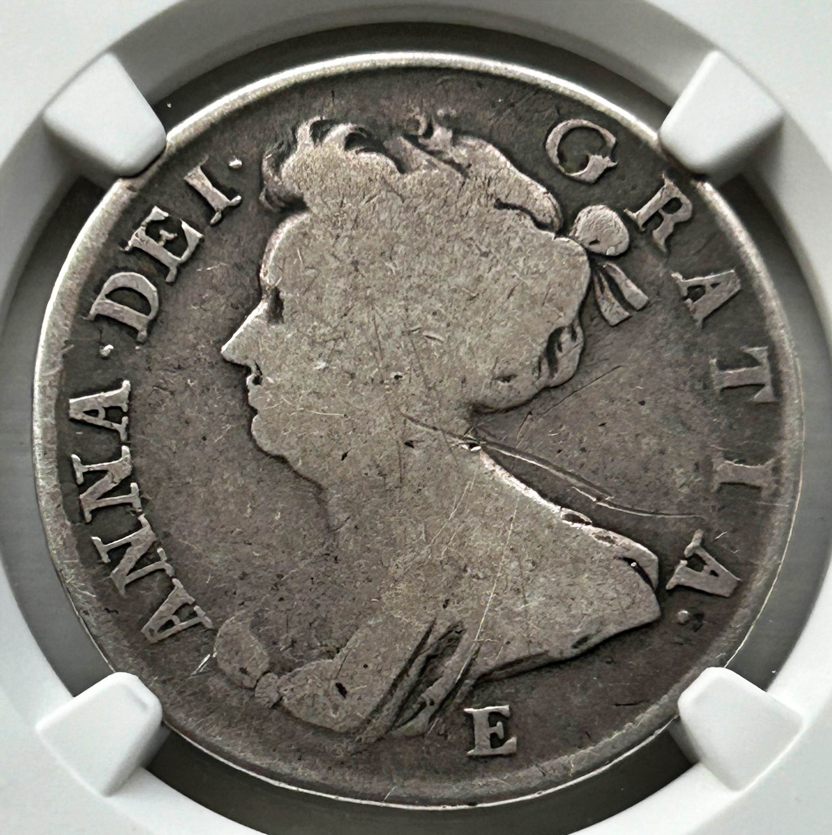 NGC VG Details – Anne (1702-14), Halfcrown, 1707E, Post Union - Image 3 of 4