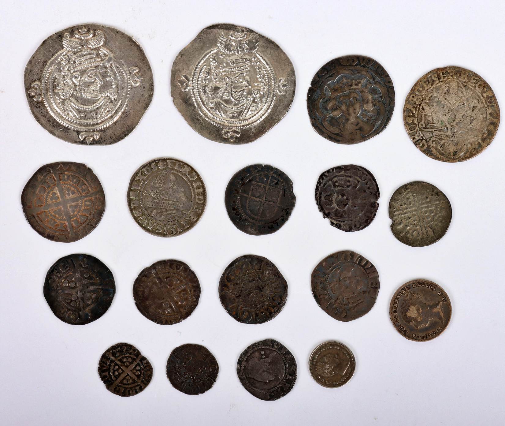 A selection of hammered and later coinage