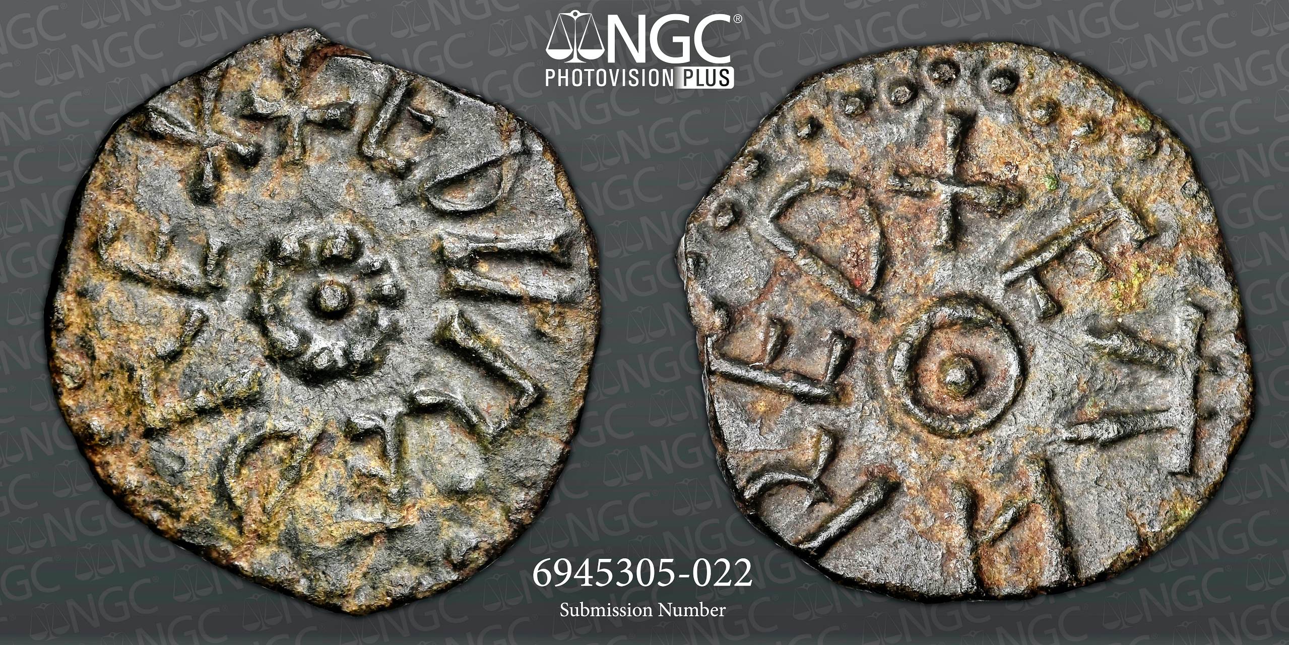 NGC AU 55 – Kings of Northumbria, Eanred, Sceat, (810-41) - Image 3 of 3