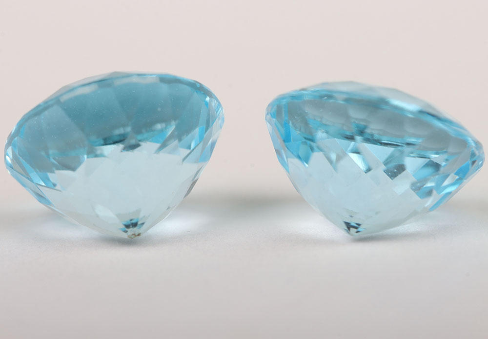 Two Natural Blue Topaz, each 9.55ct - Image 3 of 5