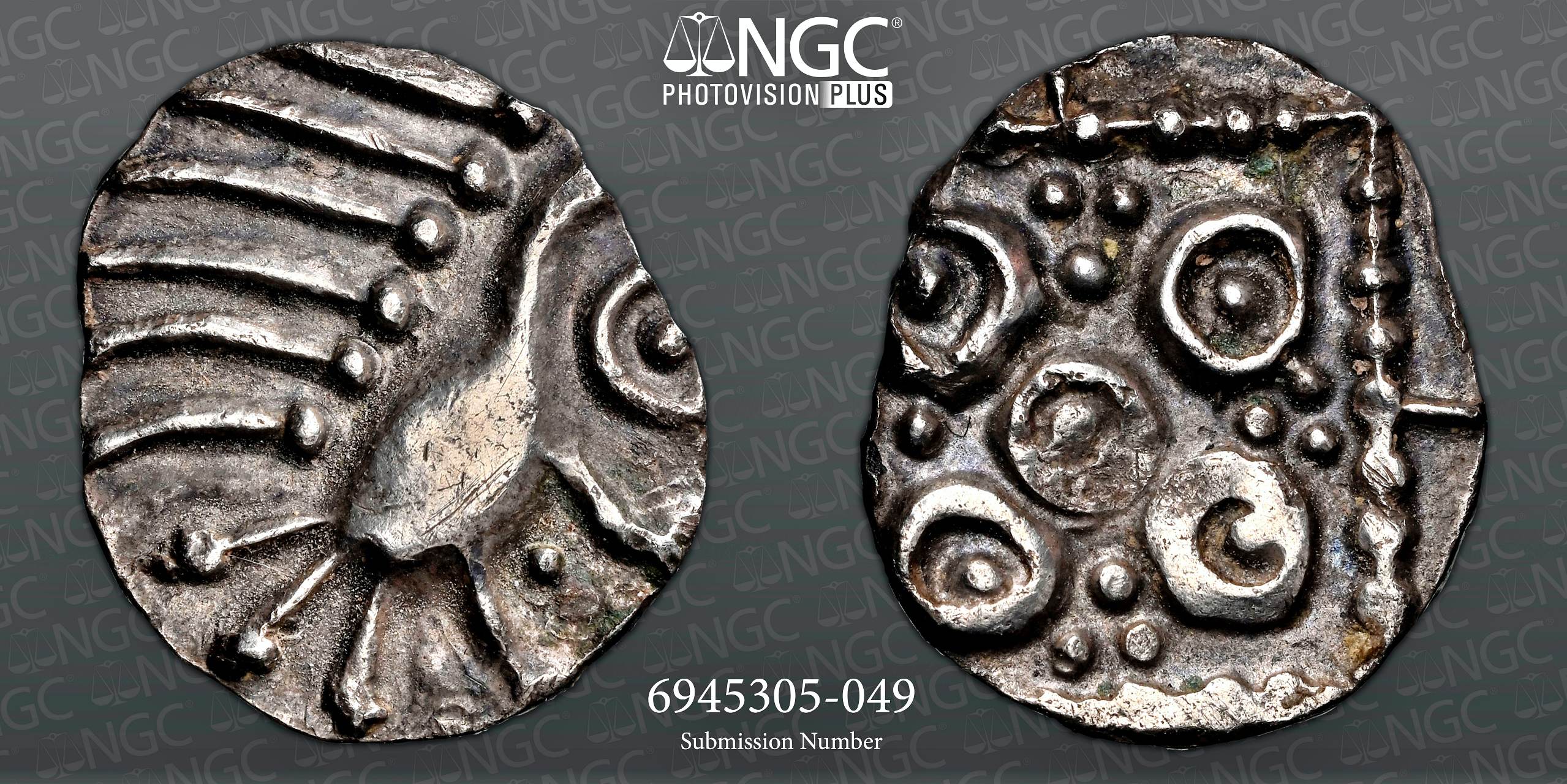 NGC AU 55 – Early Anglo-Saxon Period, Sceatta, Continental Issue - Image 3 of 3