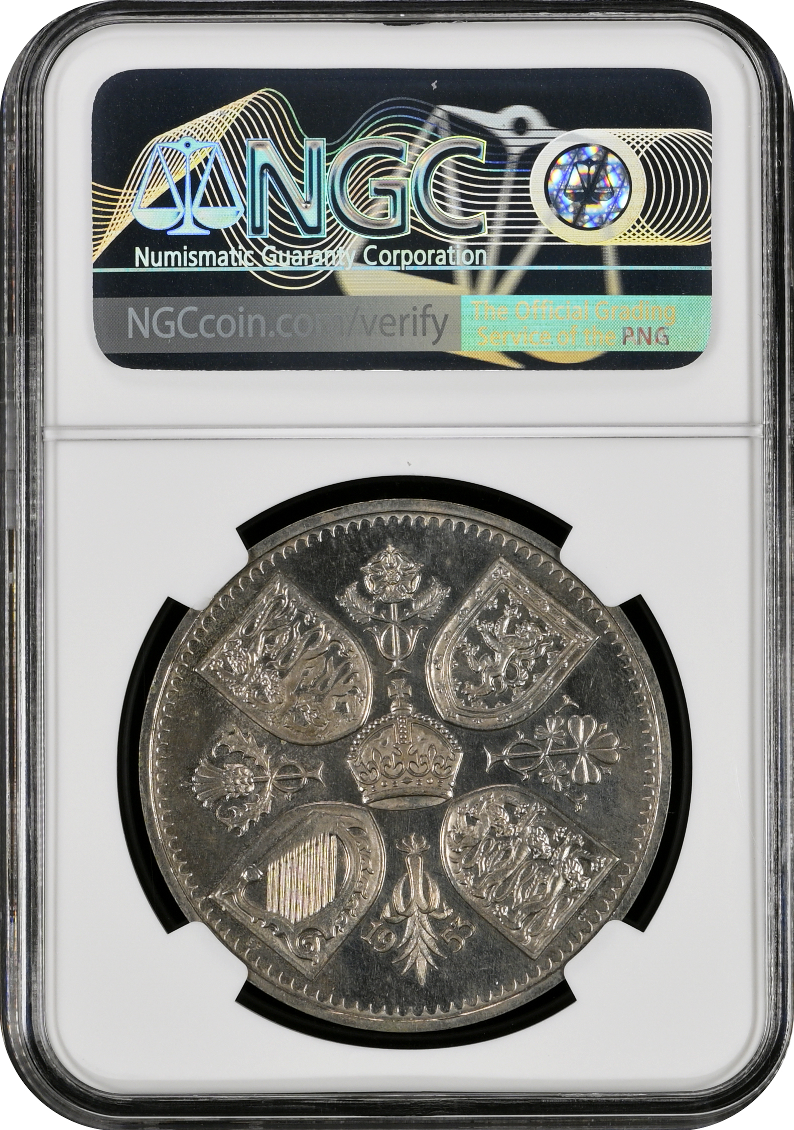 NGC PF 63 – Elizabeth II (1952-2022), Crown, Proof 1953 - Image 4 of 4