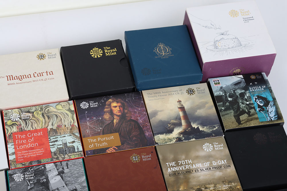 A large amount of cased silver proof Royal Mint coins, including £5, £2, commemorative issues, some - Image 3 of 3