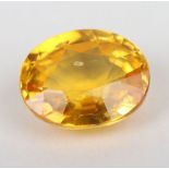 A Yellow Sapphire, 1.075ct