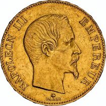 NGC AU 55 - France – Napoleon III, 100 Francs, 1859 BB