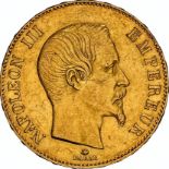 NGC AU 55 - France – Napoleon III, 100 Francs, 1859 BB