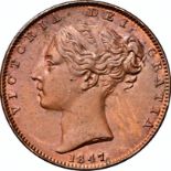 NGC MS 63 BN – Victoria (1837-1901), Farthing 1847