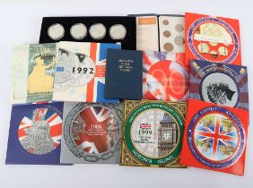 Various BUNC coins sets, 1990’s and 2000’s, with some BUNC coins