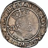 NGC VF 25– James I (1603-1625), third coinage, Shilling