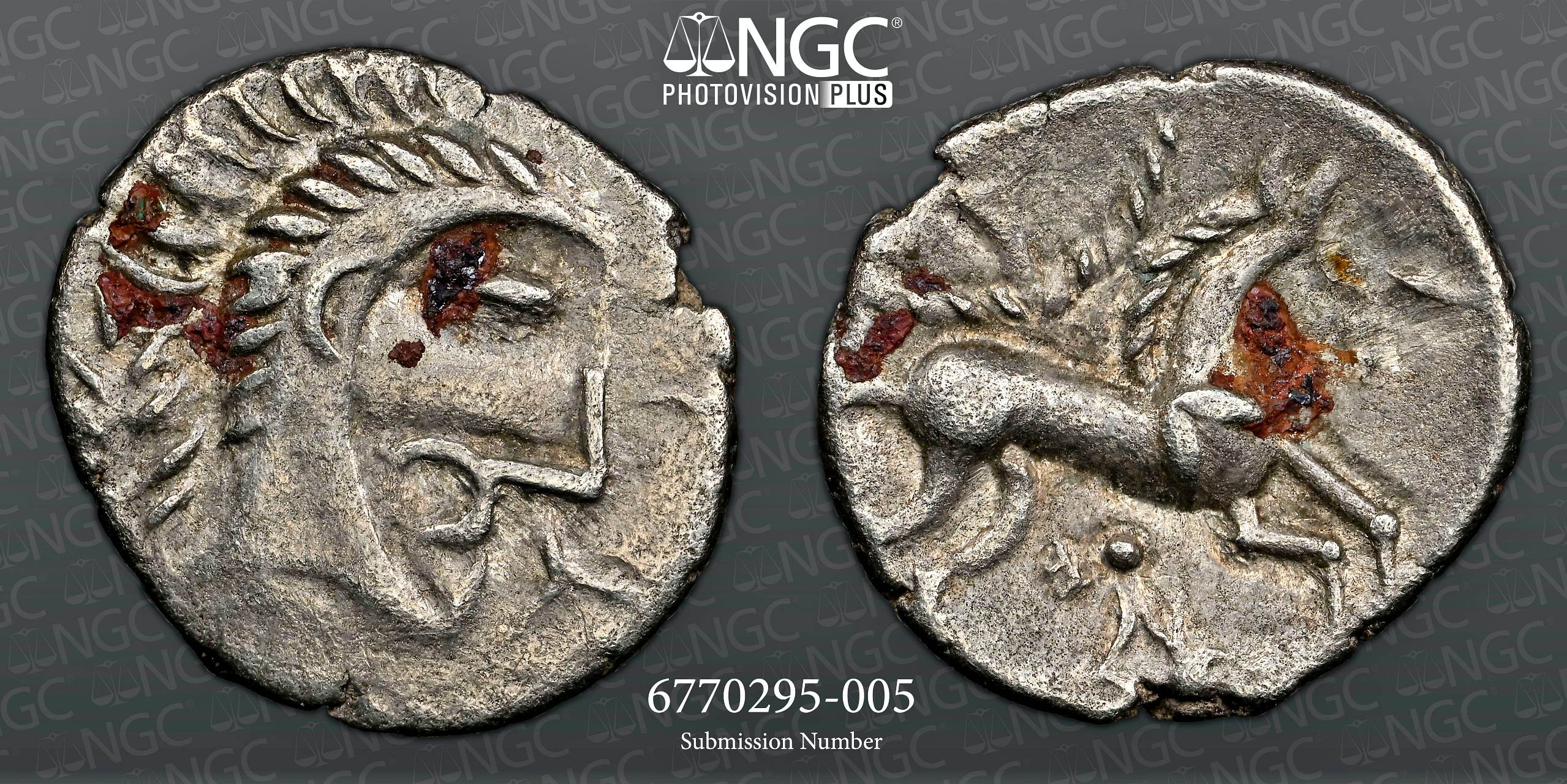 NGC Ch VF – British Iron Age, Iceni, (c.20BC-AD40), silver unit, Norfolk God type - Image 3 of 3