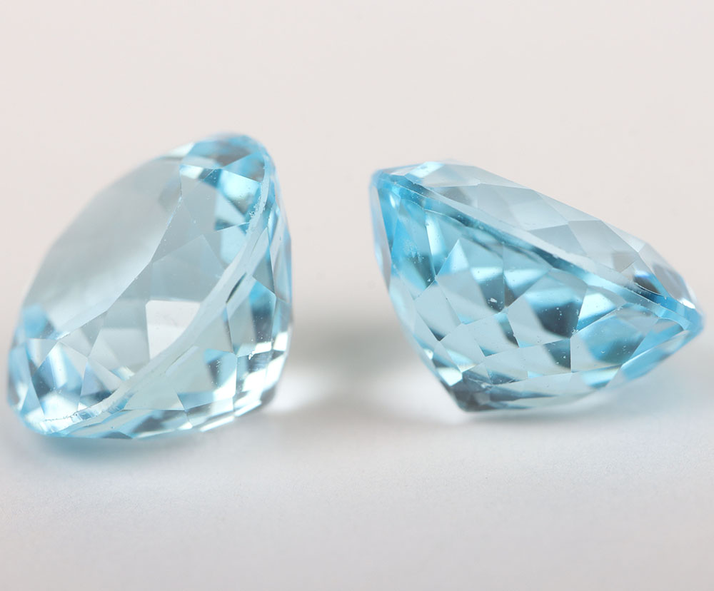 Two Natural Blue Topaz, each 9.55ct - Image 4 of 5