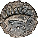 NGC Ch VF – British Iron Age, Iceni, (c.20BC – AD 40), silver unit, Norfolk Boar Phallic type,