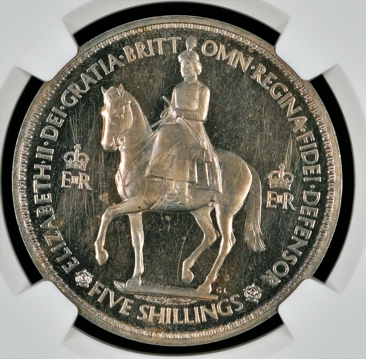 NGC PF 63 – Elizabeth II (1952-2022), Crown, Proof 1953 - Image 3 of 4