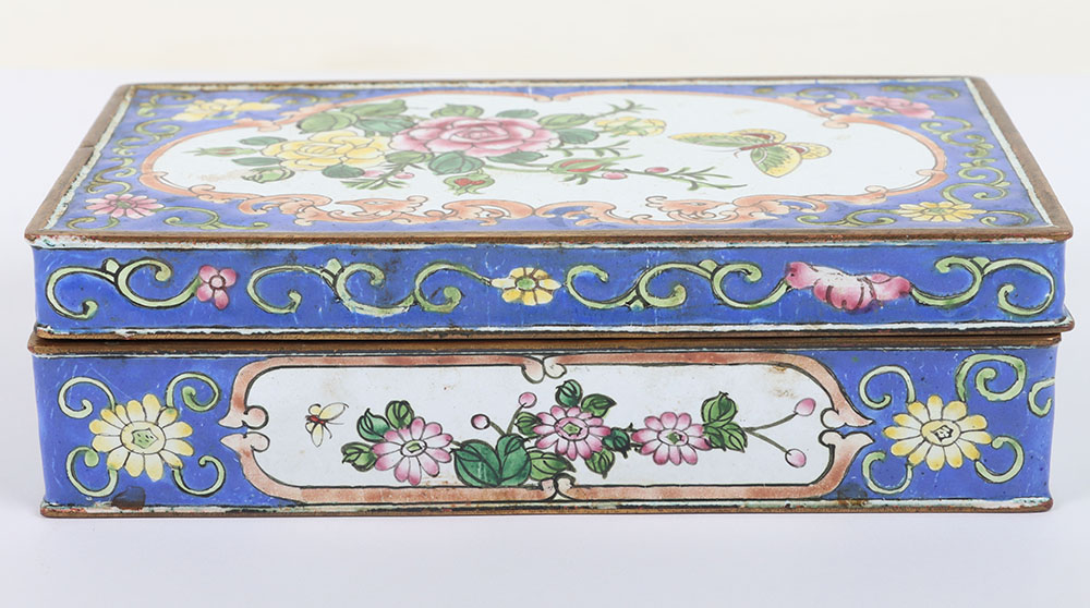 A 19th century Oriental enamel box - Image 5 of 6