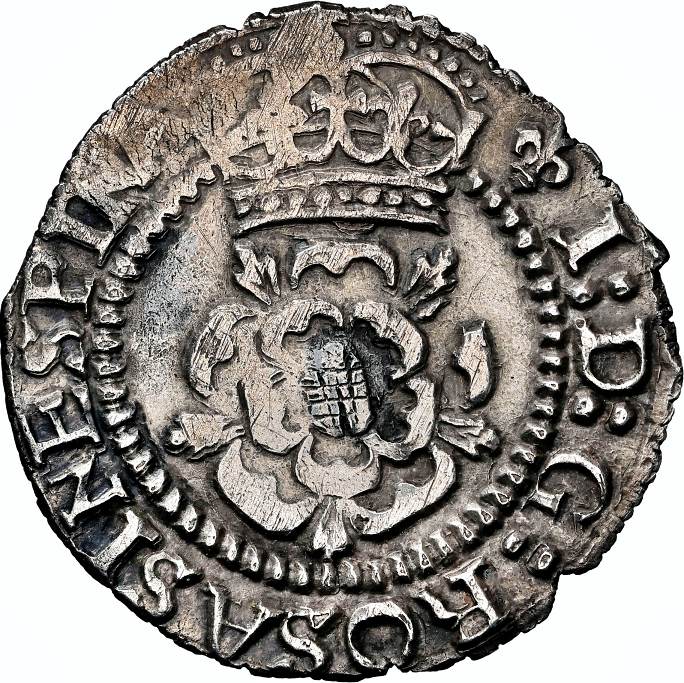 NGC XF 45 – James I (1603-1625), second coinage, Halfgroat