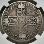 NGC VG Details – Anne (1702-14), Halfcrown, 1707E, Post Union