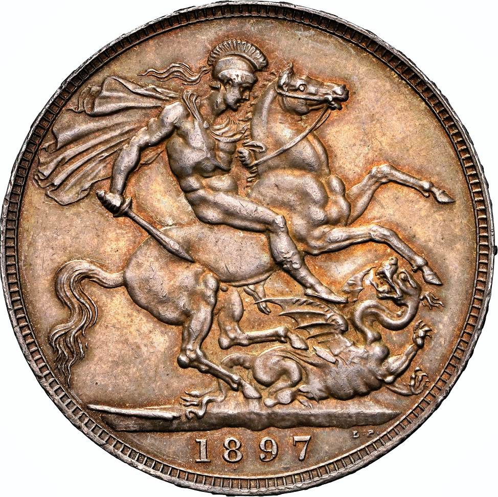 NGC MS 63 – Victoria (1837-1901), Crown, 1897, LX - Image 2 of 3