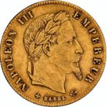 NGC XF 45 – France – Napoleon III, 5 Francs, 1868 BB