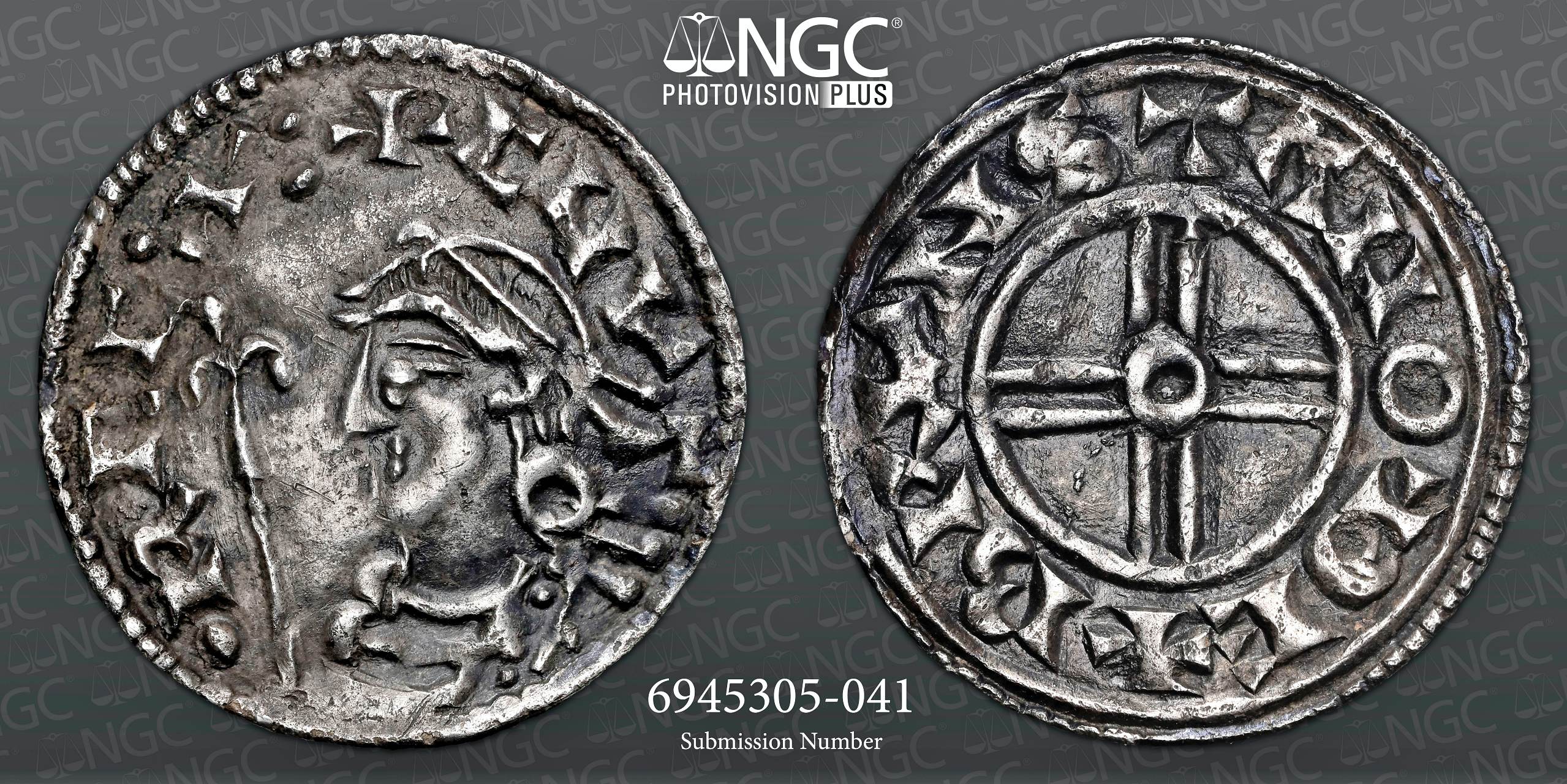 NGC AU 53 – Cnut (1016-1035), Penny, Short Cross Type - Bild 3 aus 3