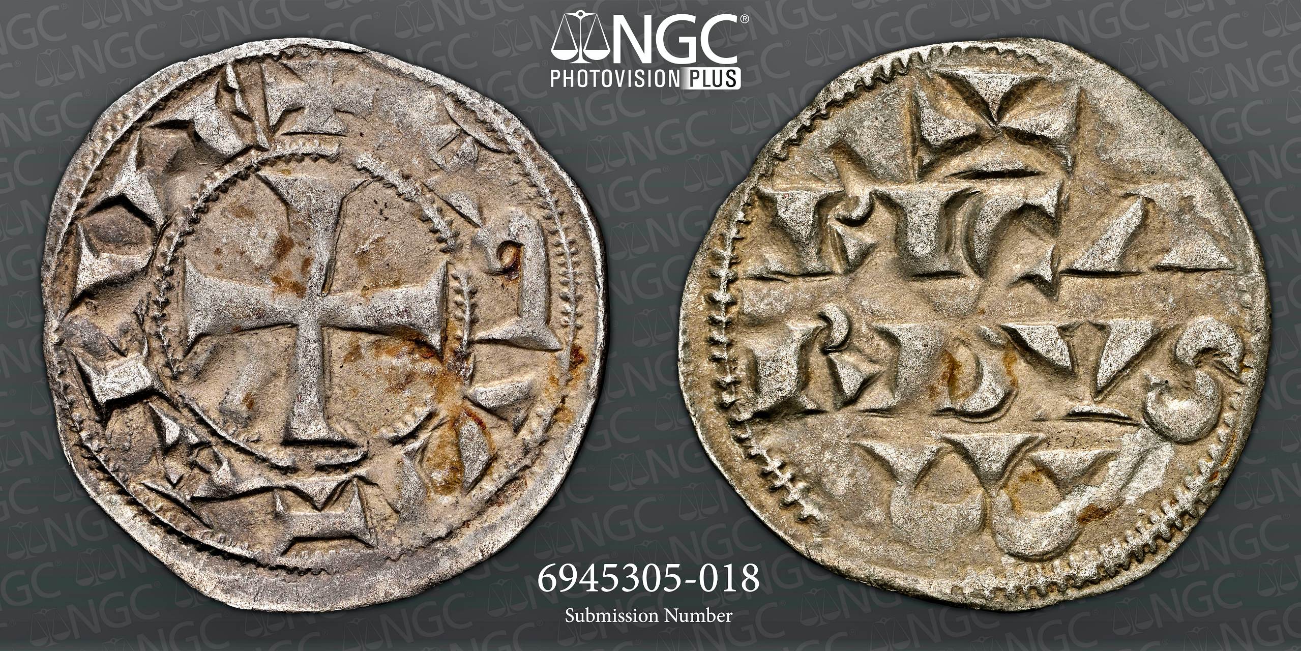 NGC XF 40 – Richard I Lionheart (1189-1199), France, Denier, Aquitane - Image 3 of 3