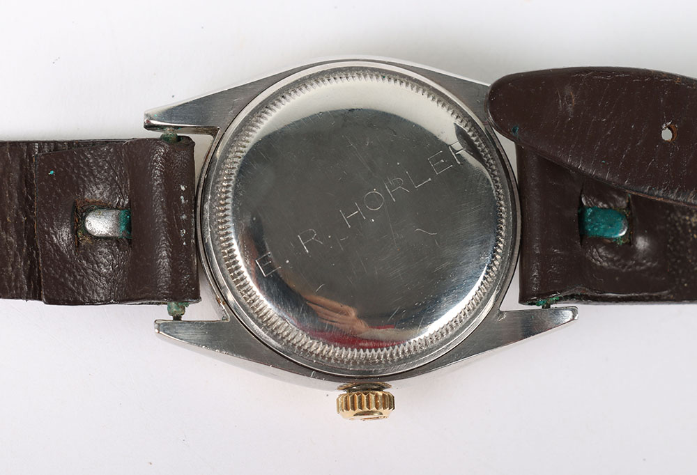 A Rolex Oyster Perpetual ‘Bubbleback’ Ref: 6105, circa 1953 - Image 6 of 10