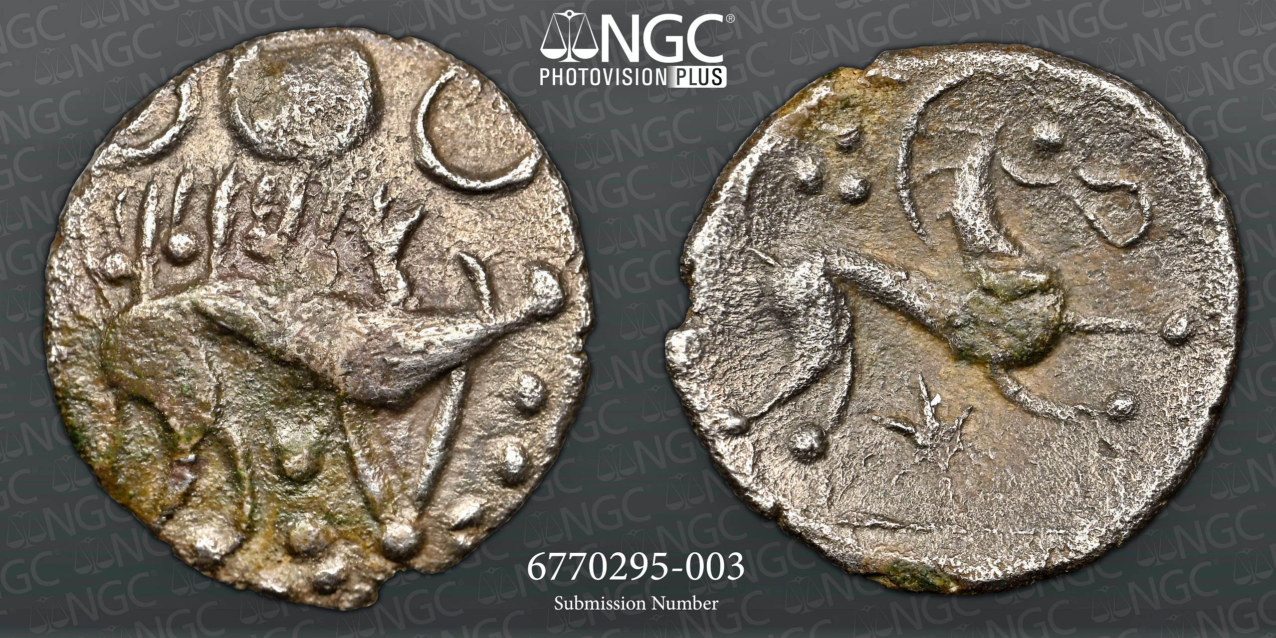 NGC Ch VF – British Iron Age, Iceni, (c.20BC-AD40), silver unit, Norfolk Boar Star type - Image 3 of 3