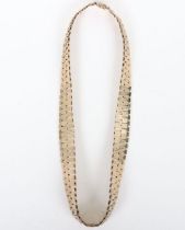 A 9ct gold graduating choker/necklace