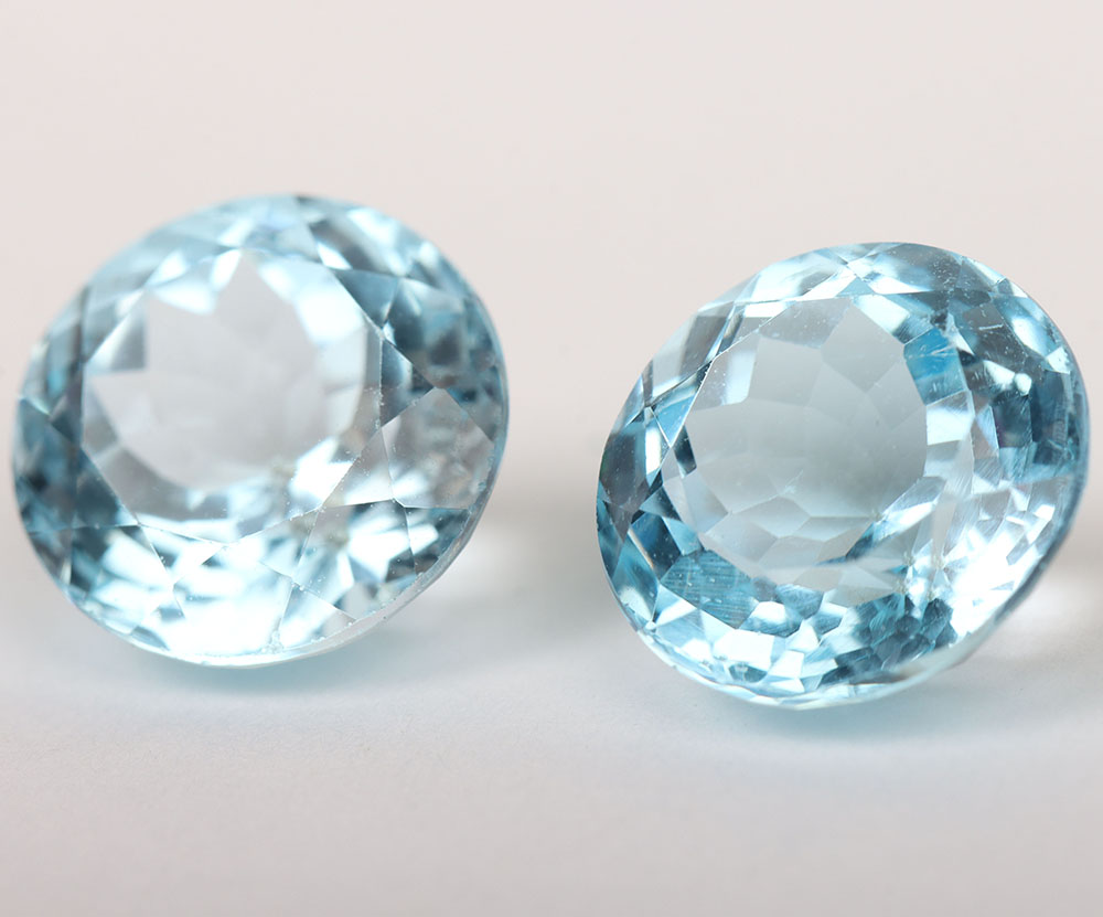 Two Natural Blue Topaz, each 9.55ct