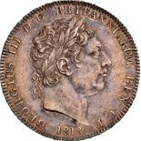 NGC AU 53 – George III (1760-1820), Crown, 1818, LVIII