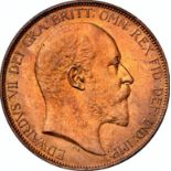 NGC MS 64 RB – Edward VII (1901-1910), Penny, 1902, Low Tide