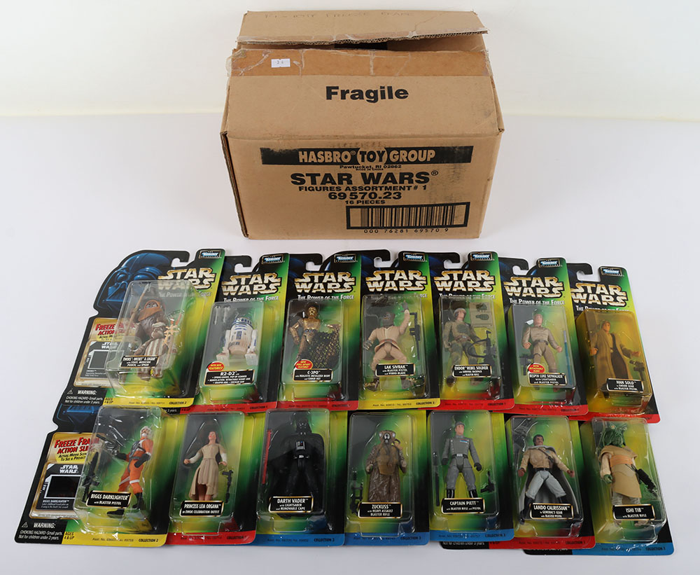 Star Wars Power of the Force 14 carded Action Figures Mint with Freeze Frames with Original Shipping