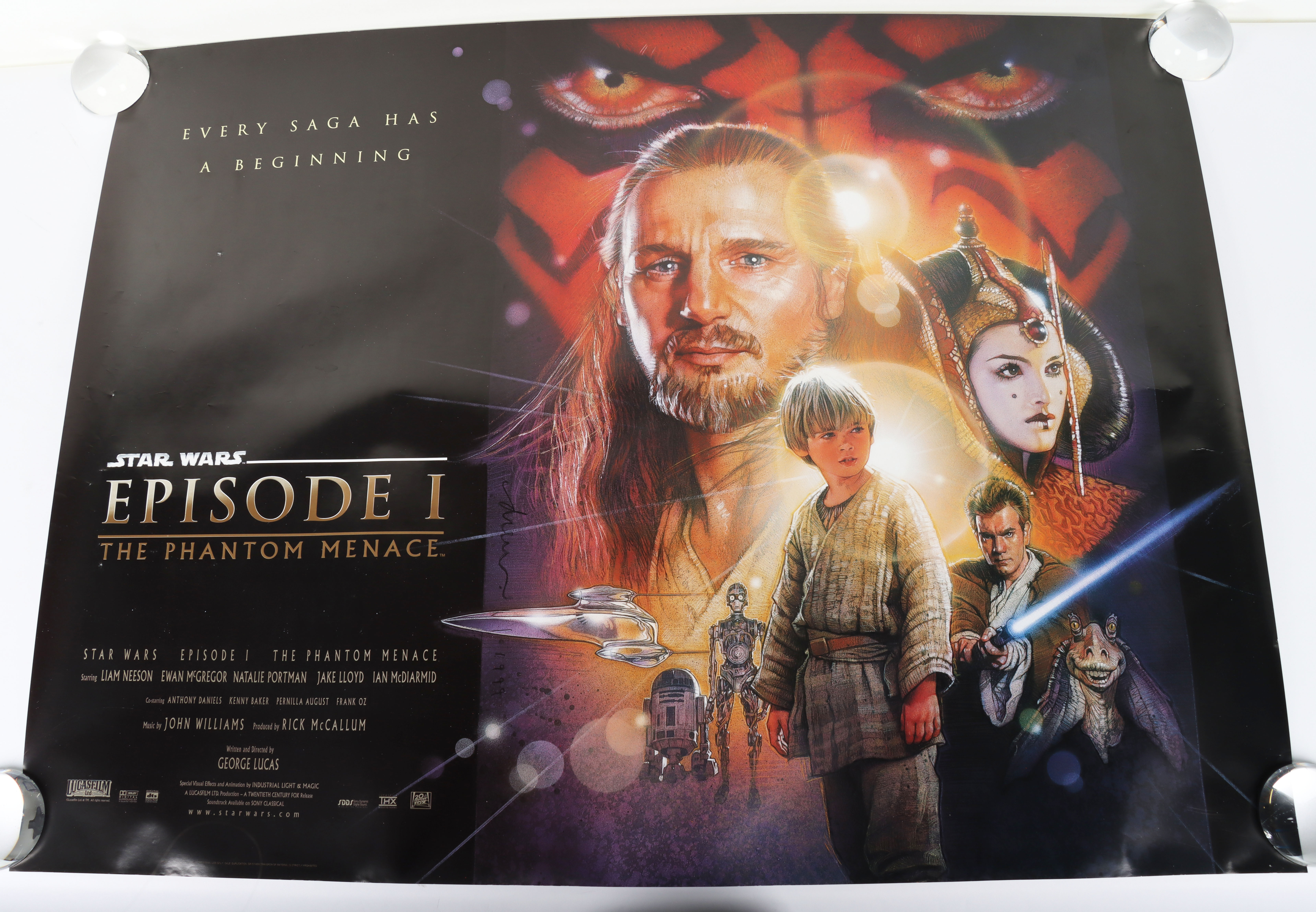 Two Original Star Wars Double Sided UK Quad Film Posters - Image 2 of 2